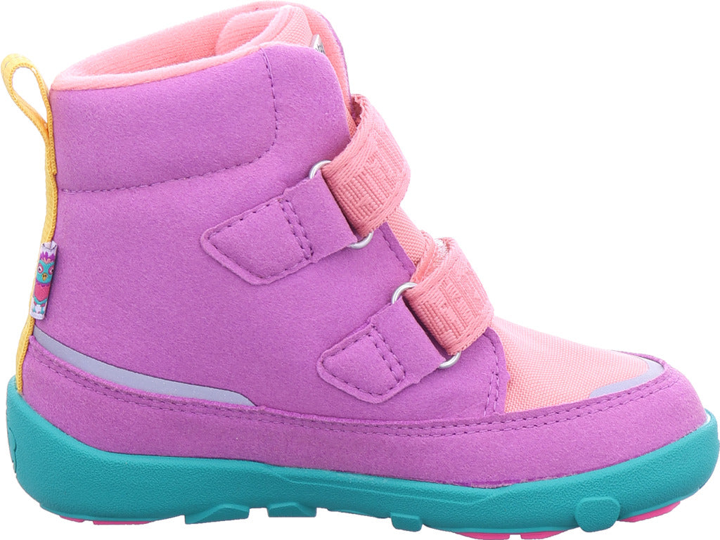 Affenzahn girls' Moonboot owl in pink
