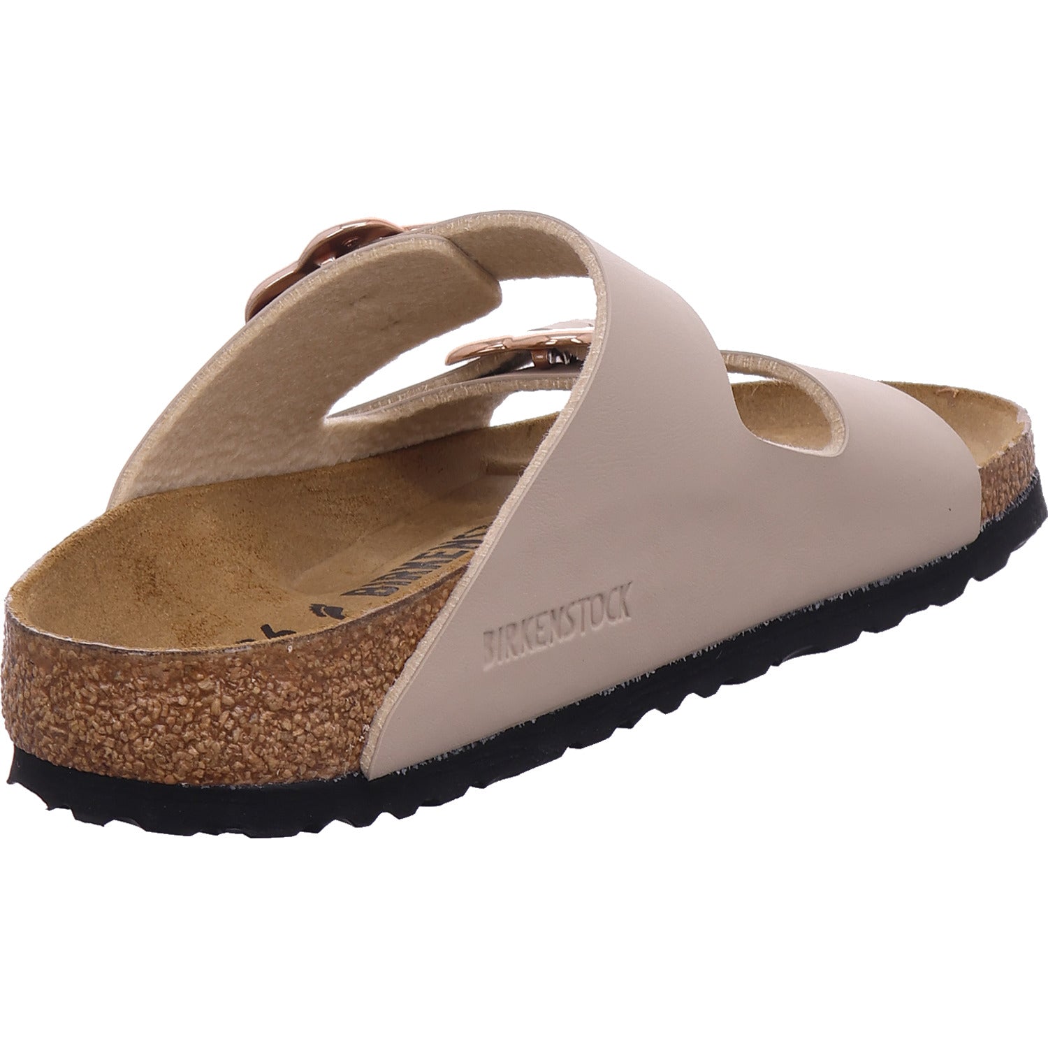 Birkenstock Damen Pantolette Arizona Flower Buckle Kids in beige