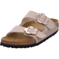 Birkenstock Women's Arizona Flower Buckle Kids Sandals in Beige