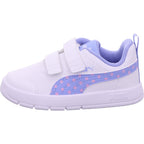 Puma girls' low-cut shoe Courtflex V3 Dotty V Inf in white
