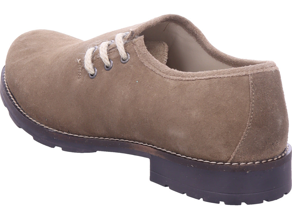 Esgano Herren Halbschuh Haferlschuhe in beige