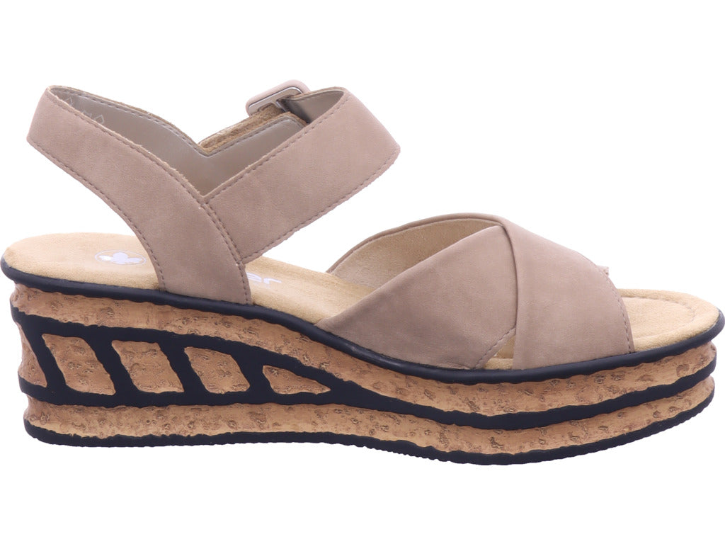 Rieker Damen  Fsk Damen Sandalen in beige