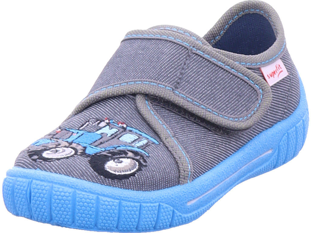 Superfit Boys' Slipper Textile 'Bill' in Blue
