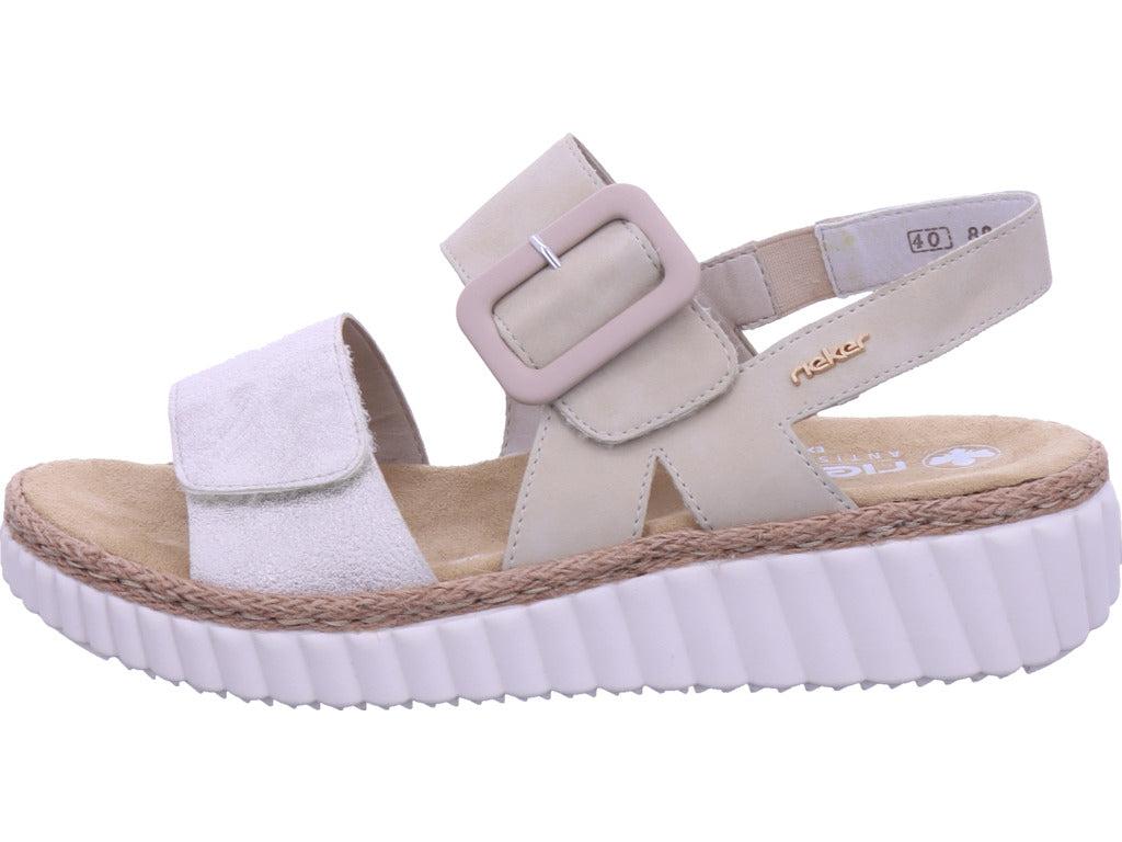 Rieker Women's Mule Fsk Women's Sandals in beige