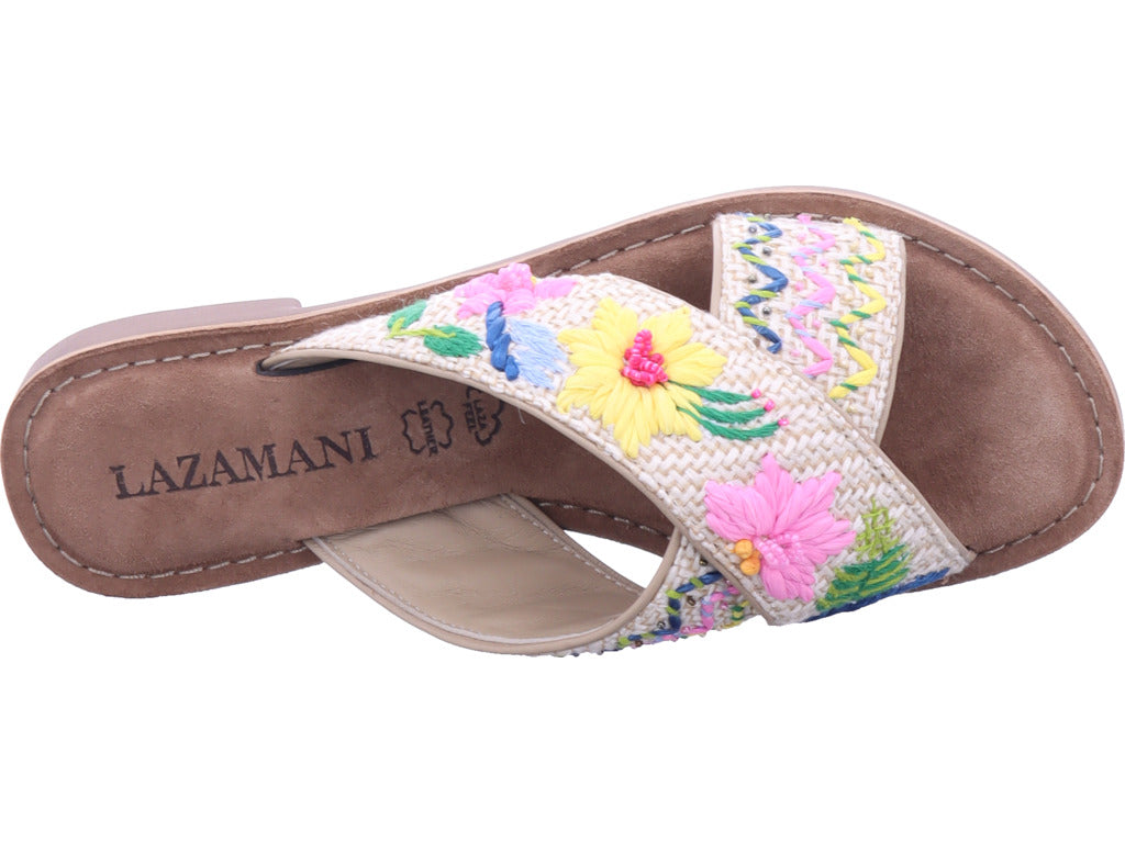 Lazamani Damen Pantolette  in beige