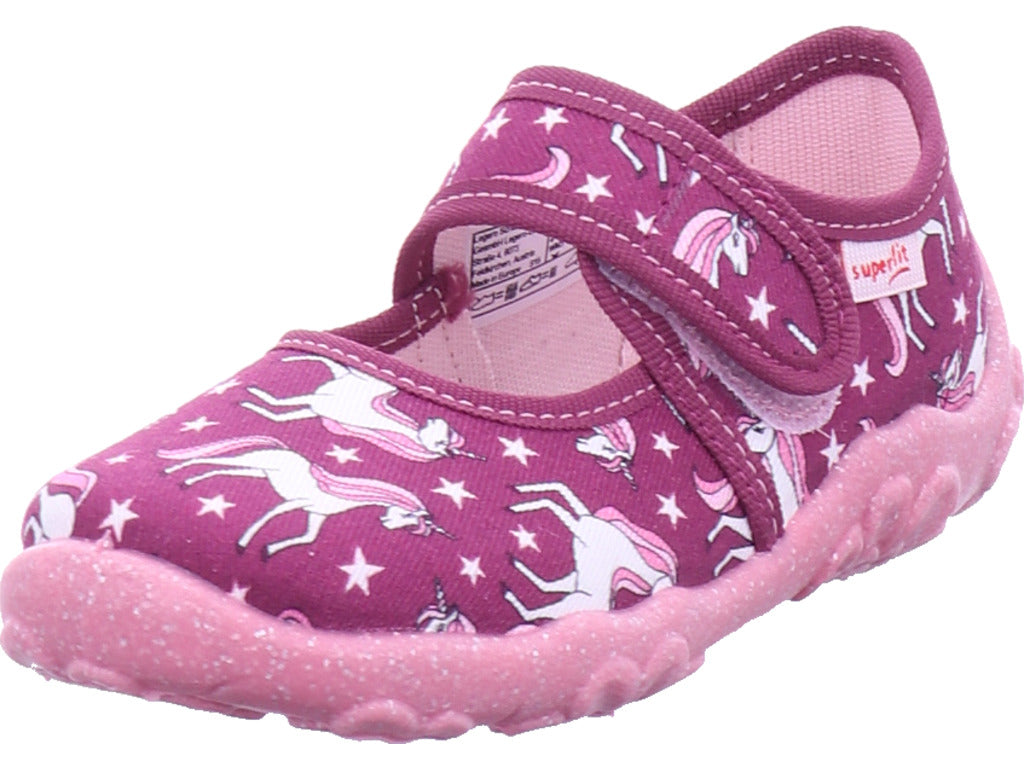 Dívčí pantofle Legero, textilní pantofle \ Bonny v červené barvě