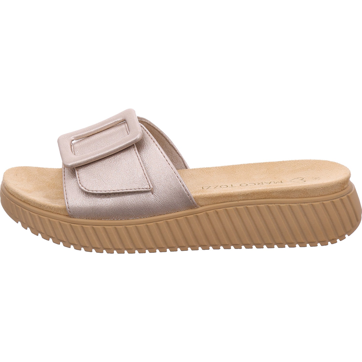 Marco Tozzi Damen Pantolette  in platin