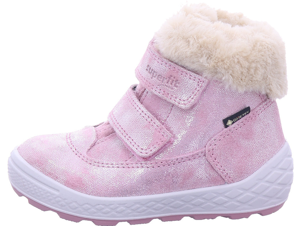 Superfit Mädchen Moonboots Schuh Textil \ Groovy 2.0 in rose
