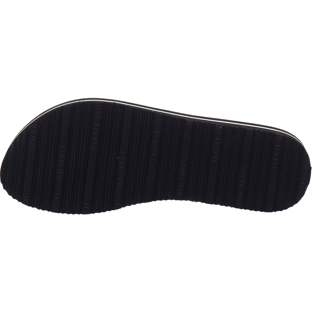 Tommy Hilfiger dámské pantofle Th Webbing Summer Sandal v černé barvě