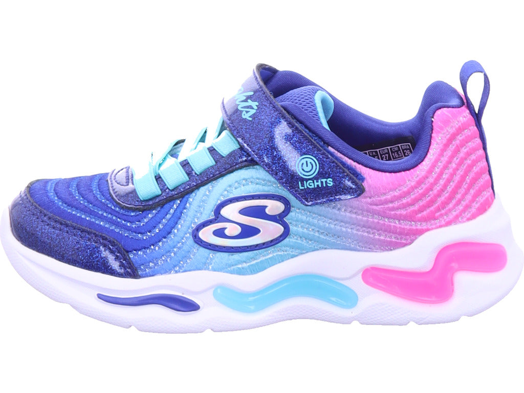 SKECHERS Girls' Wavy Beams Sneakers in Blue