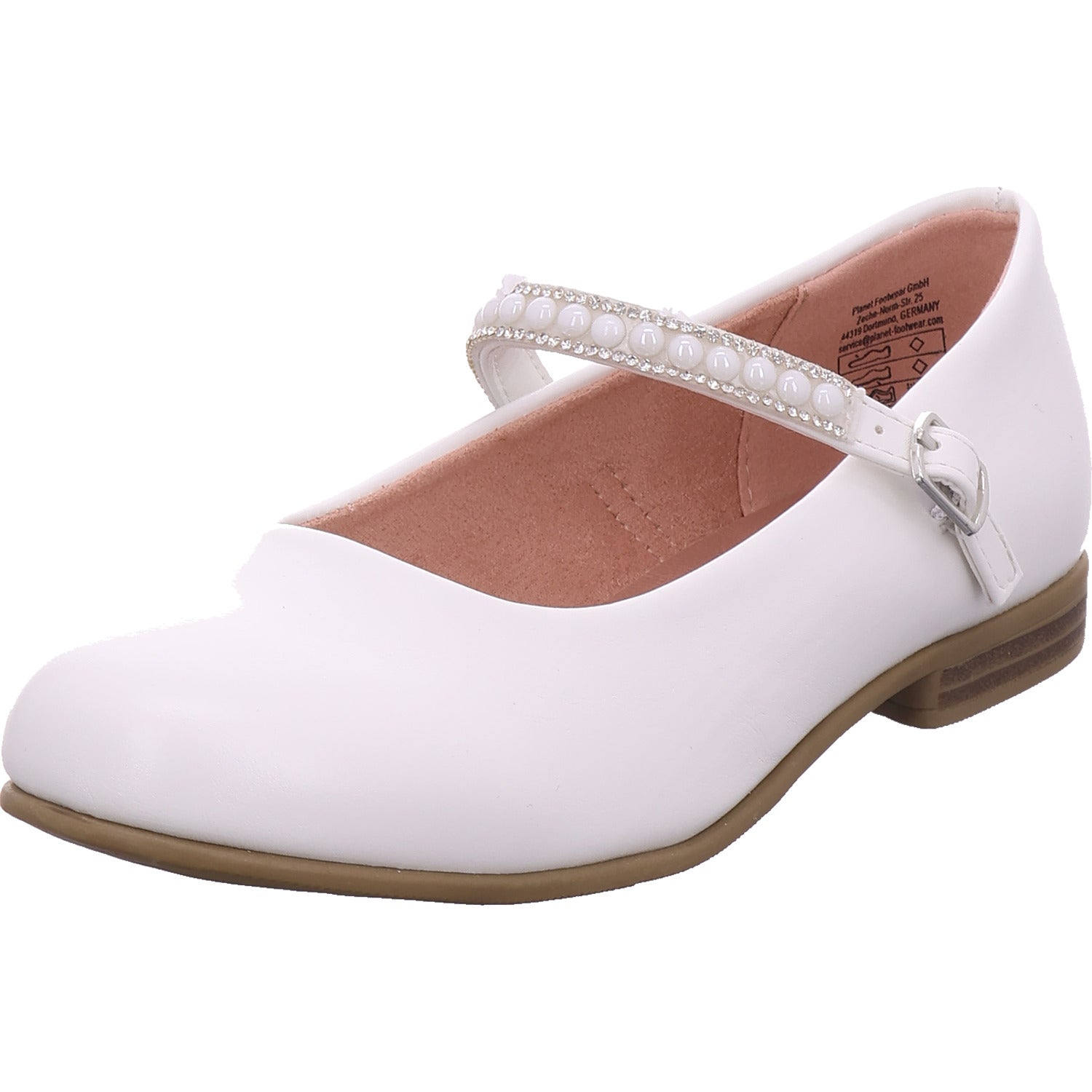 Planet Footwear Dívčí baleríny Baleríny dětské v bílé barvě
