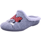 Varomed Damen Hausschuh Minette Pantoffel in grau