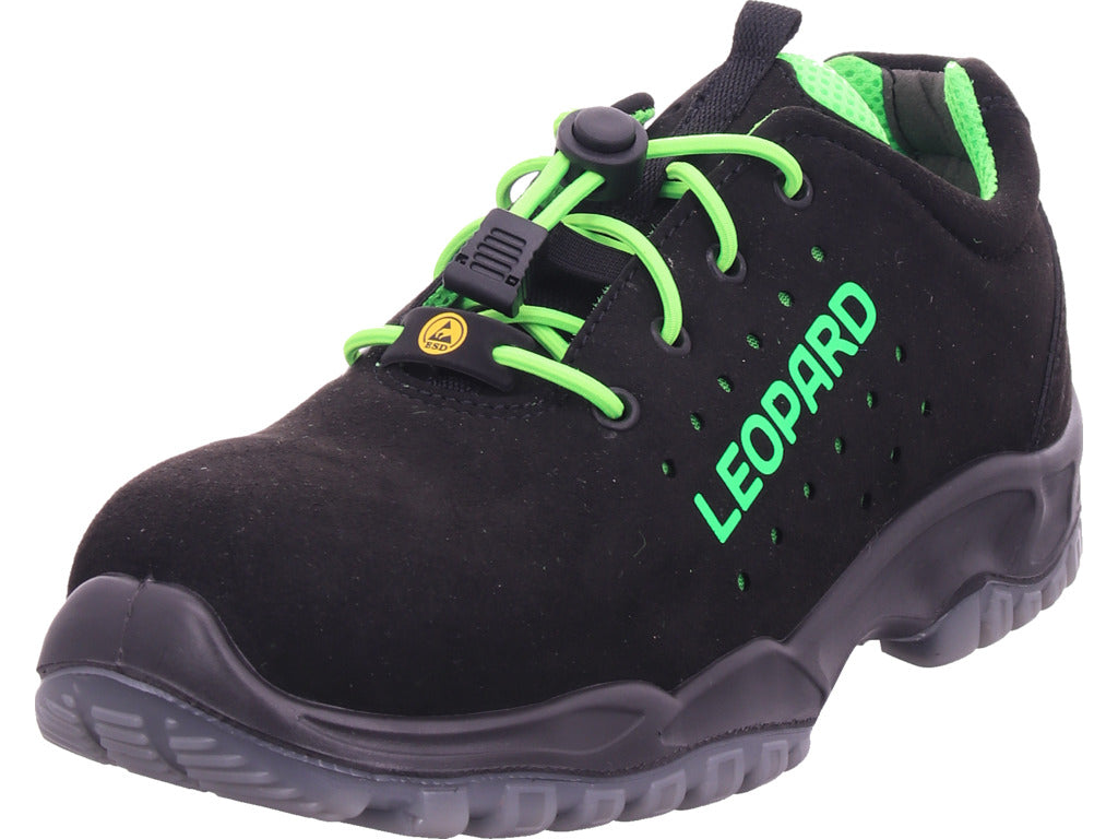 Leopard Men's Safety Shoe in Black