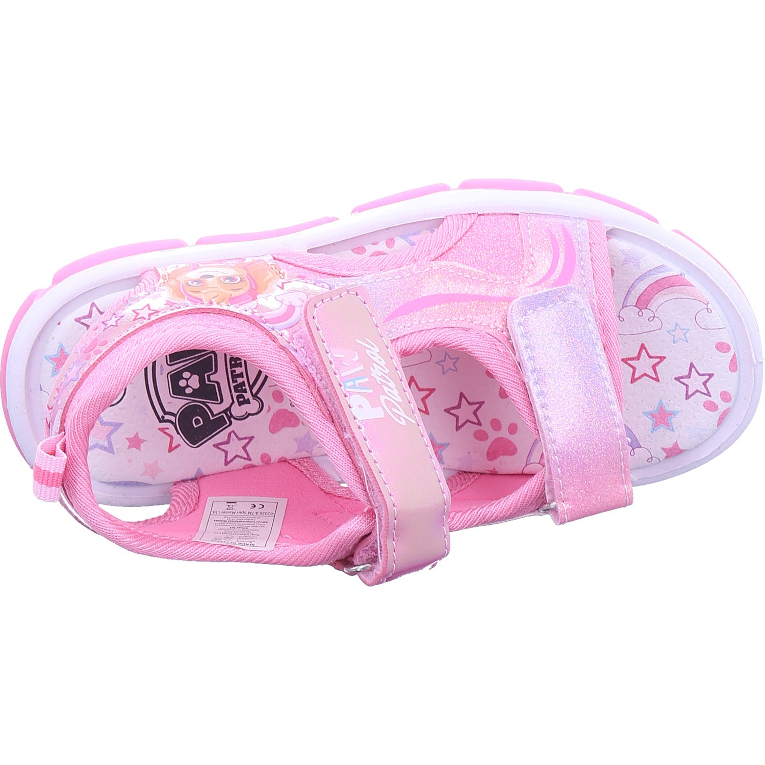 Silver Int Disney Girls' Mesh Paw Patrol Sandals in Pink