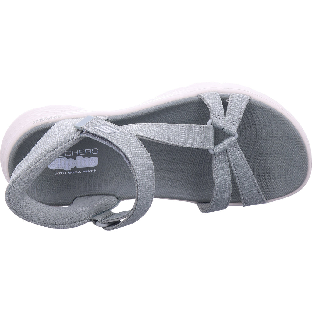 Dámské sandály SKECHERS Go Walk Flex v zelené barvě