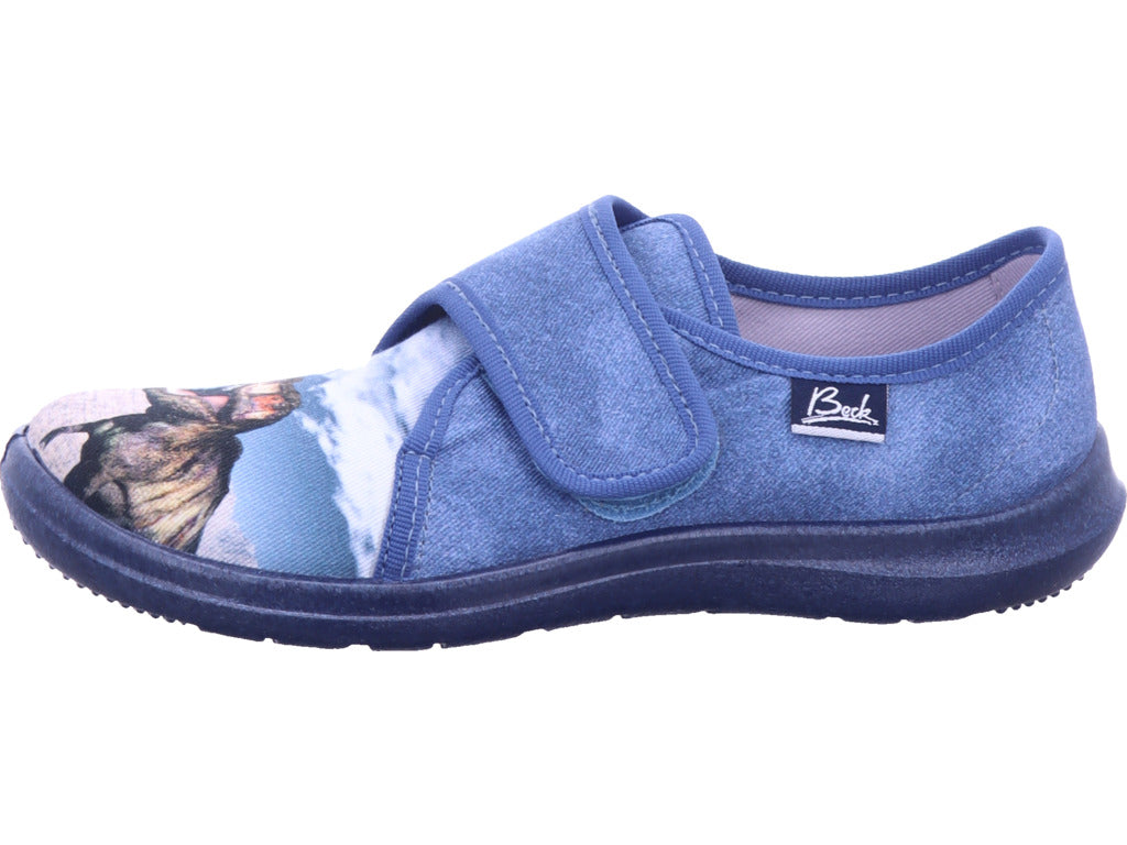 Beck Boys' Slipper in blue