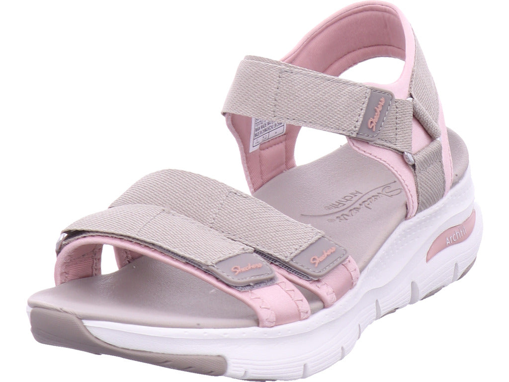 SKECHERS Damen Sandalette Arch Fit in grau