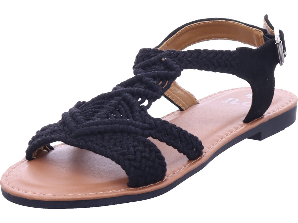 ILC Damen Sandalette  in schwarz