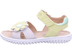 Superfit Girls' Sandal Leather Sandal Sparkle in beige