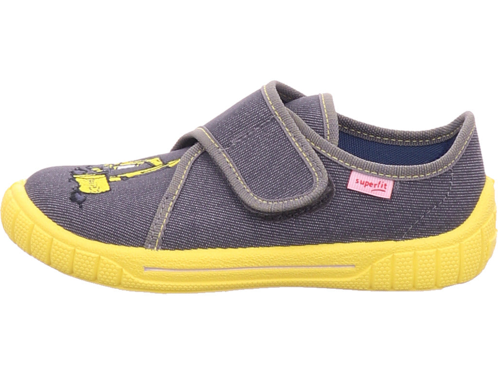 Superfit Boys' Slipper Textile \ Bill in Grey