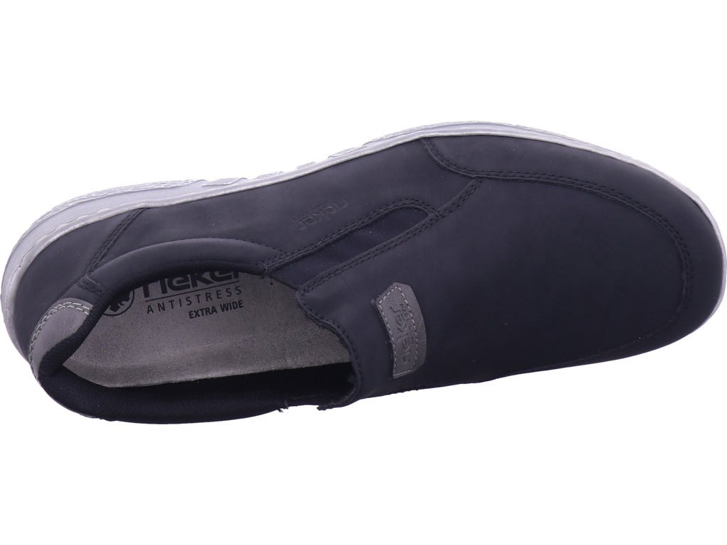 Rieker Herren Slipper Fsk Herren Halbschuhe in schwarz