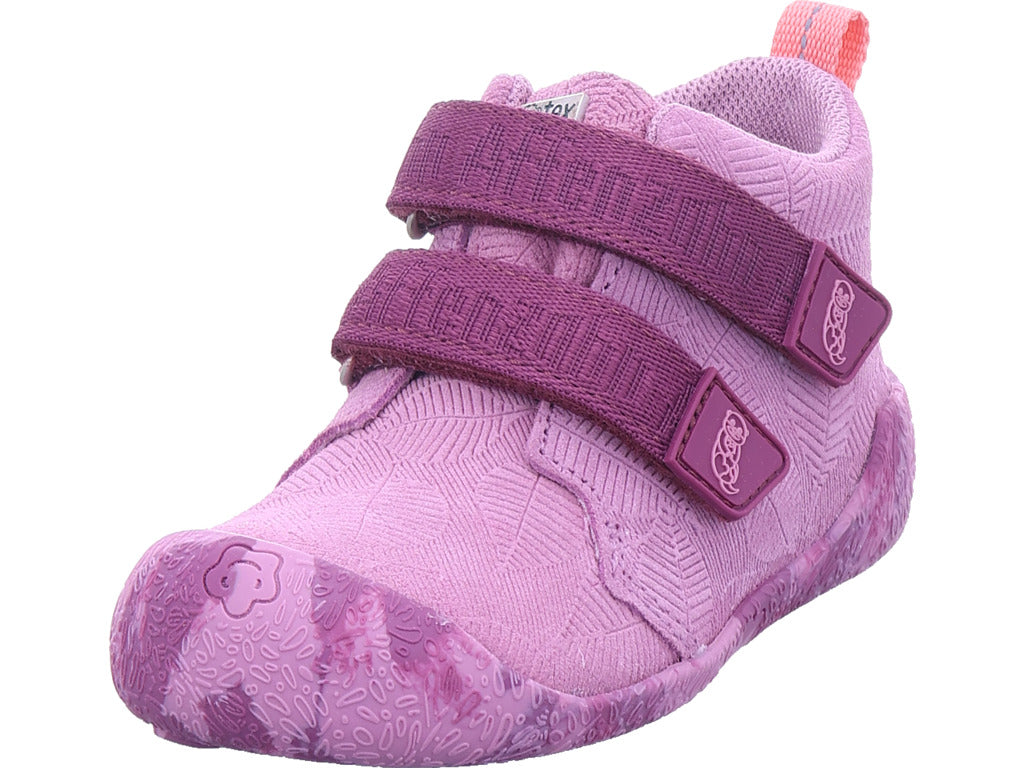 Affenzahn Girls' First Walker Shoe Leather Talky Otter in pink