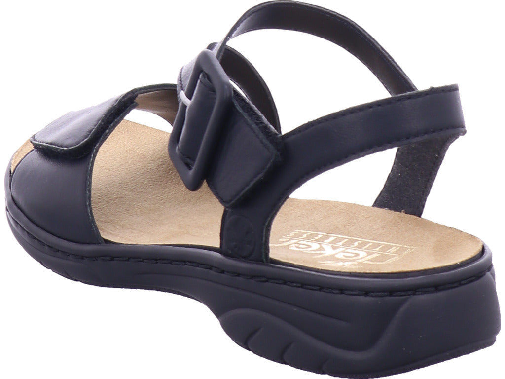 Rieker Damen Sandalette Fsk Damen Sandalen in schwarz