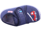 Superfit Boys' Slipper Textile Spotty in blue