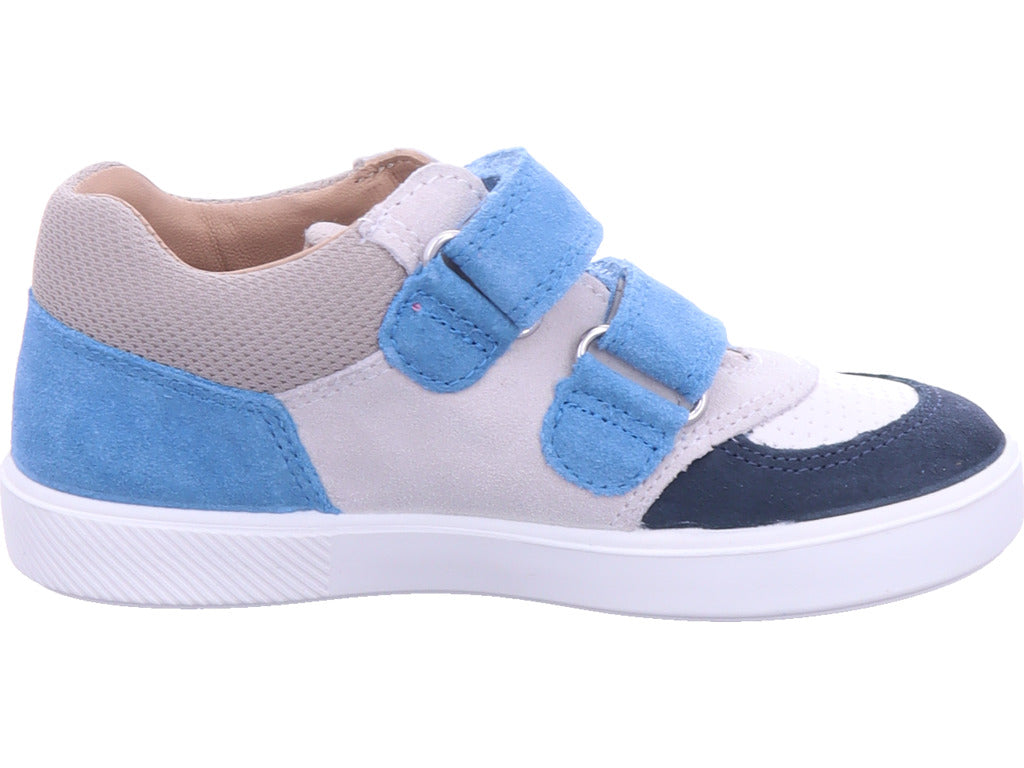 Superfit Jungen Lauflernschuh Stiefelette Leder \ Supies in blau