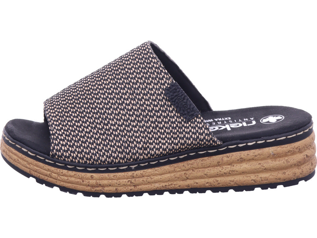 Rieker Women's Mule Fsk Women's Sandals in Black