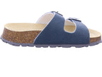 Superfit Jungen Pantolette \ Fussbettpantoffel in blau