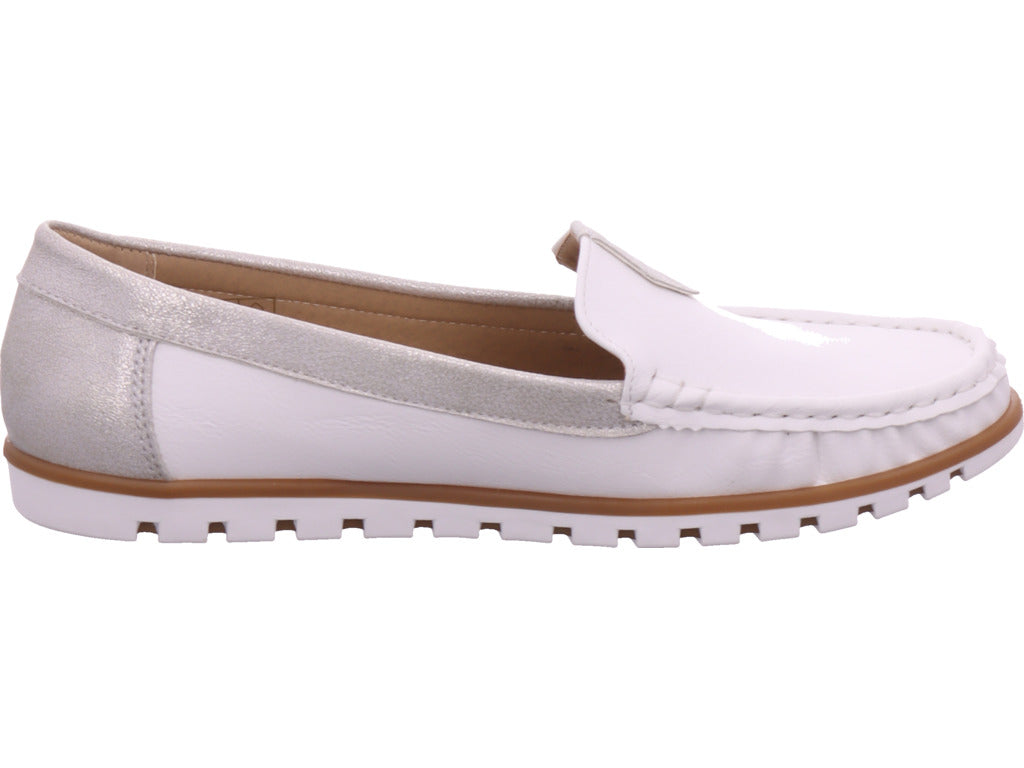 Shoe-world Women's Loafers in white
