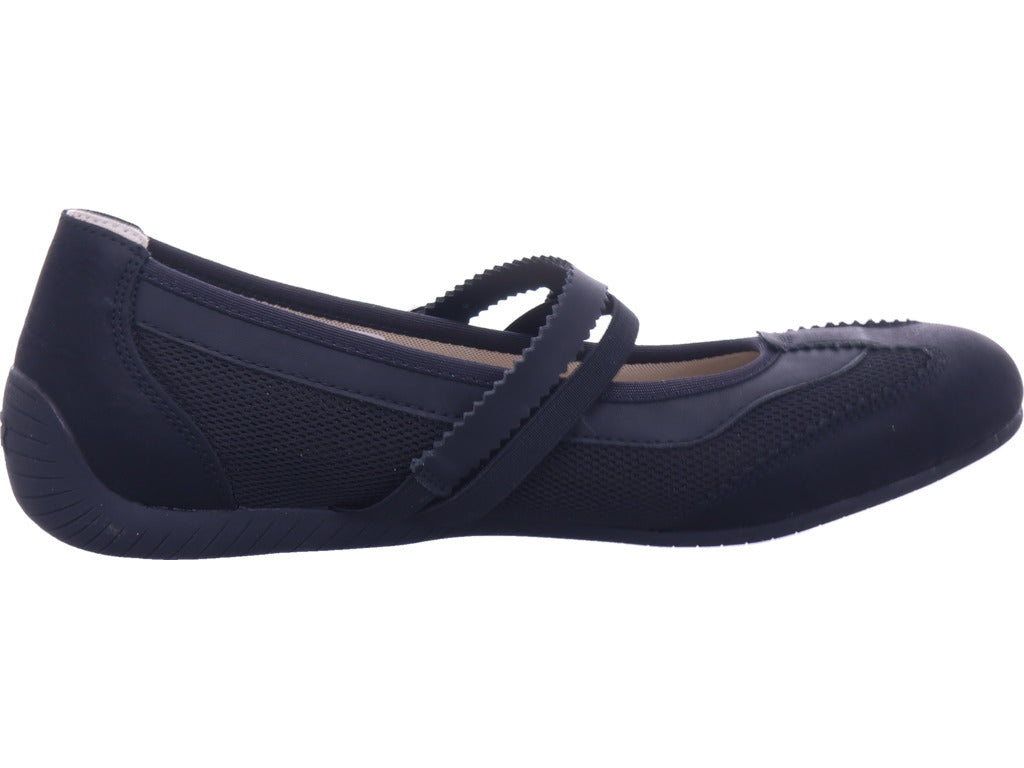 Rieker Damen Ballerina  in schwarz