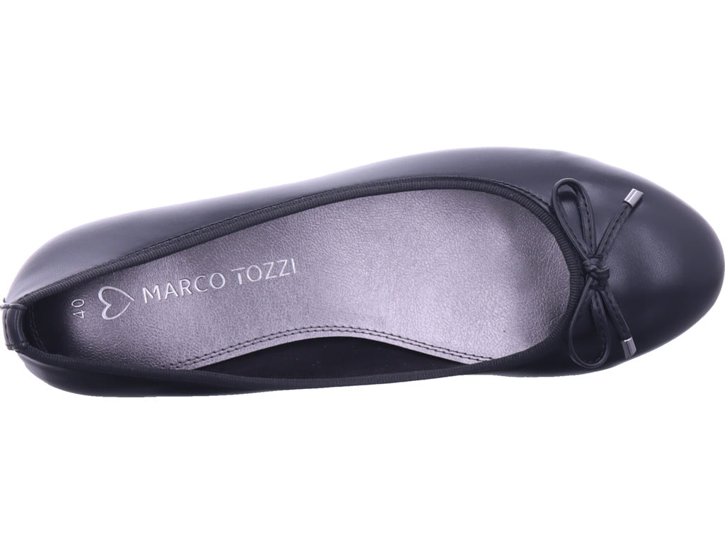 Marco Tozzi Damen Ballerina  in schwarz