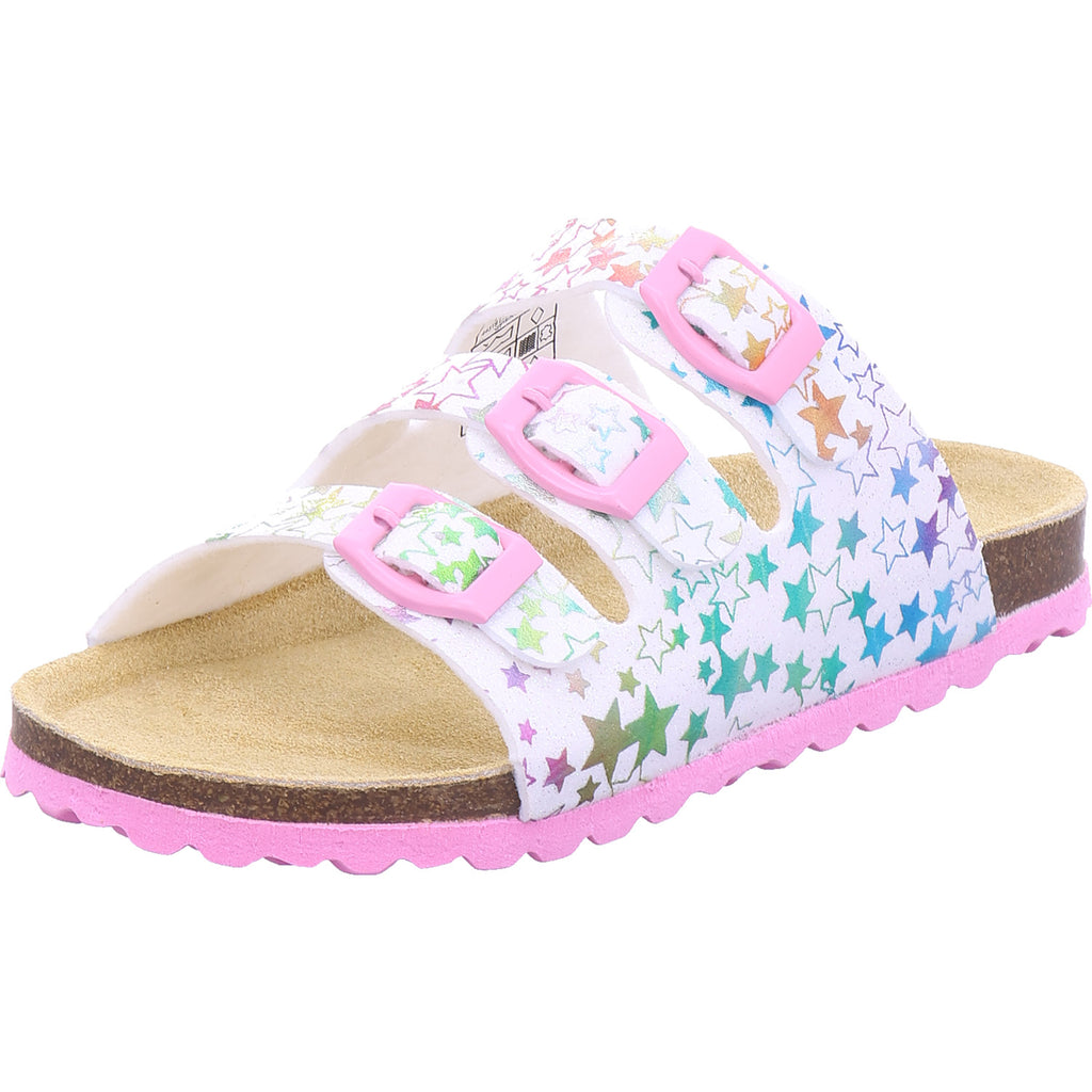 Planet Footwear Girls' Mule in white