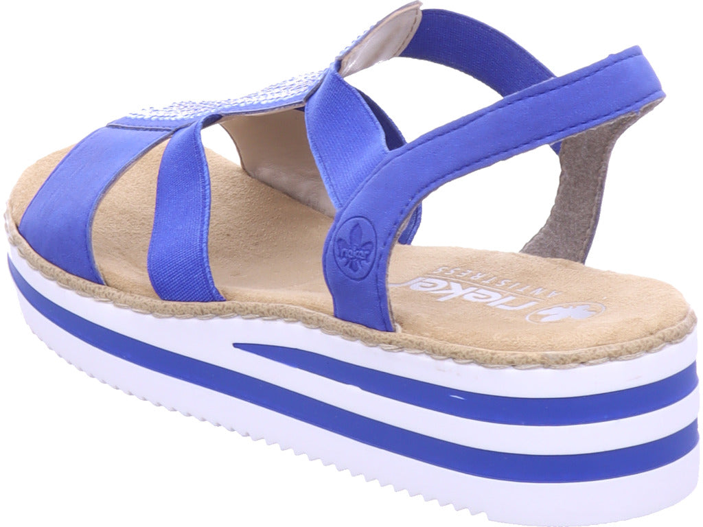 Rieker women's sandal FSK women's sandals in blue