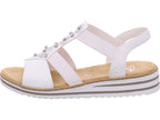 Rieker Damen Sandalette Fsk Damen Sandalen in weiß