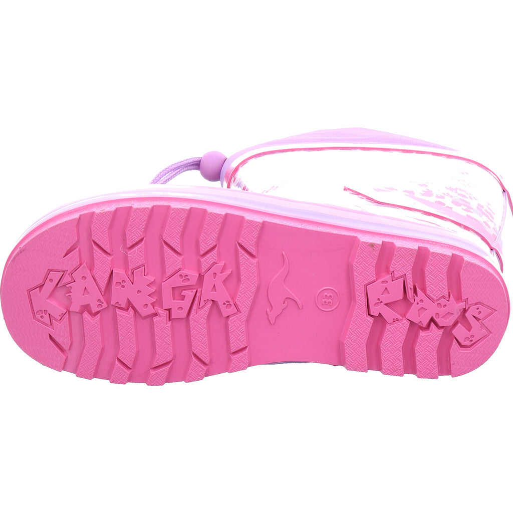 KangaRoos Mädchen Gummistiefel K-Rain Lavender/Leo in pink