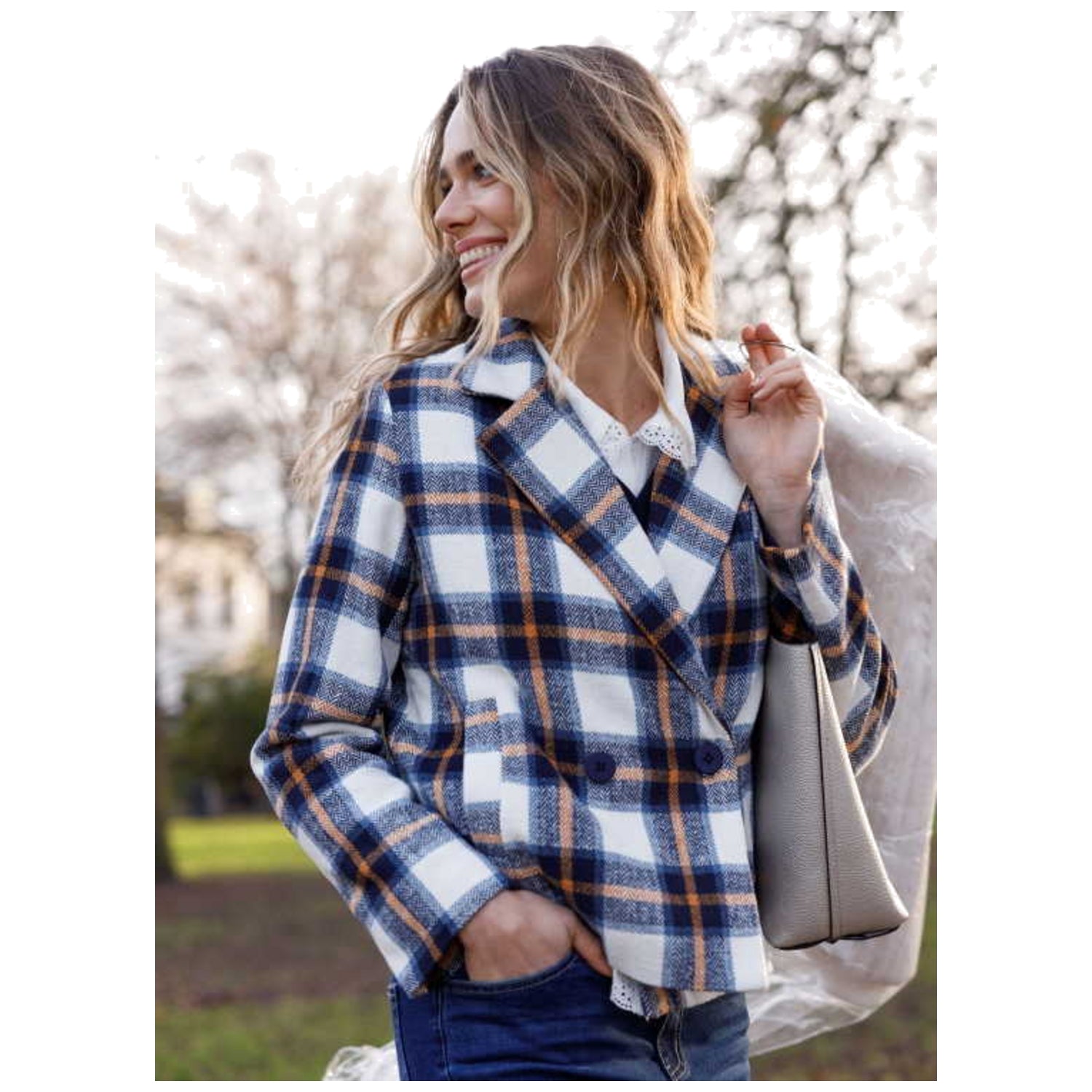 Ivy Beau Damen Jacke & Mantel Hanneke in dunkel-blau