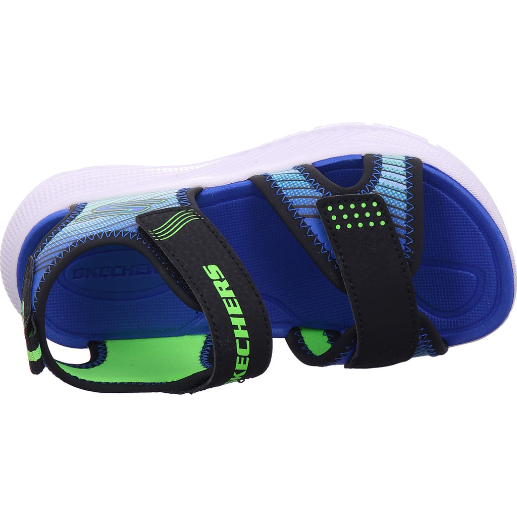SKECHERS Boys' Microspec Splash Sandals in Black