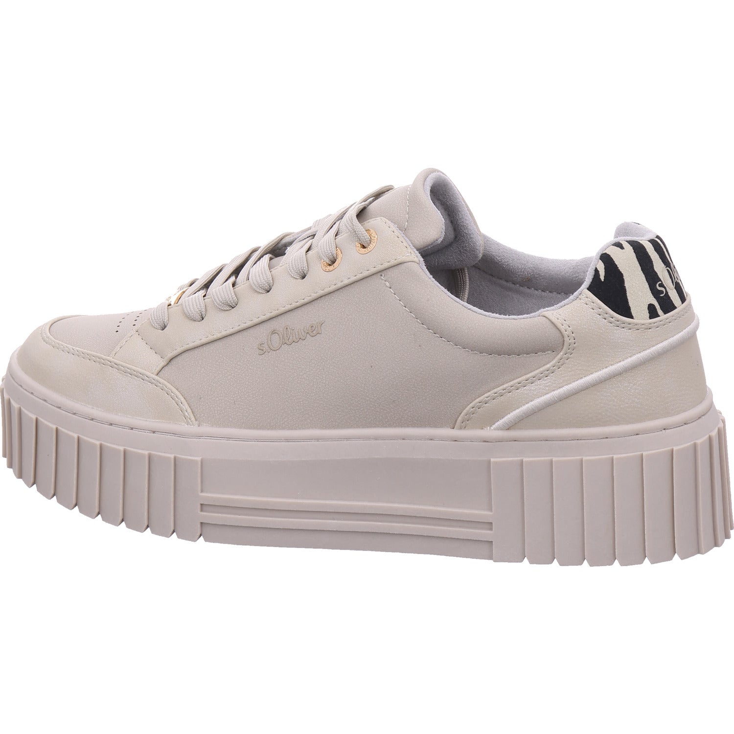 s.Oliver women's sneakers in beige