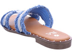 Ilc-hoes Women's Mule in Blue