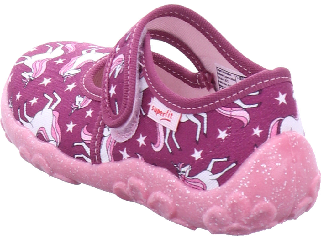 Dívčí pantofle Legero, textilní pantofle \ Bonny v červené barvě