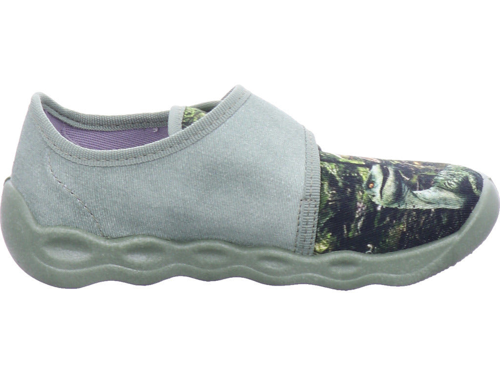 Chlapecké pantofle Legero, textilní pantofle, styl Bubble v zelené barvě