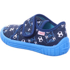 Superfit Jungen Hausschuh Hausschuh Textil \ Bill in blau