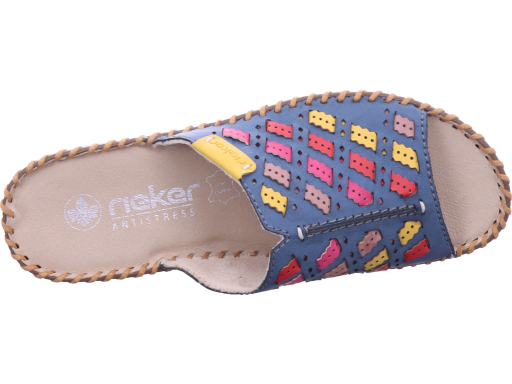 Rieker Damen Pantolette  in blau