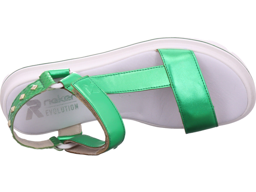 Rieker Damen Sandale Fsk Damen Sandalen in grün