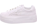 Buffalo textile shoe in white