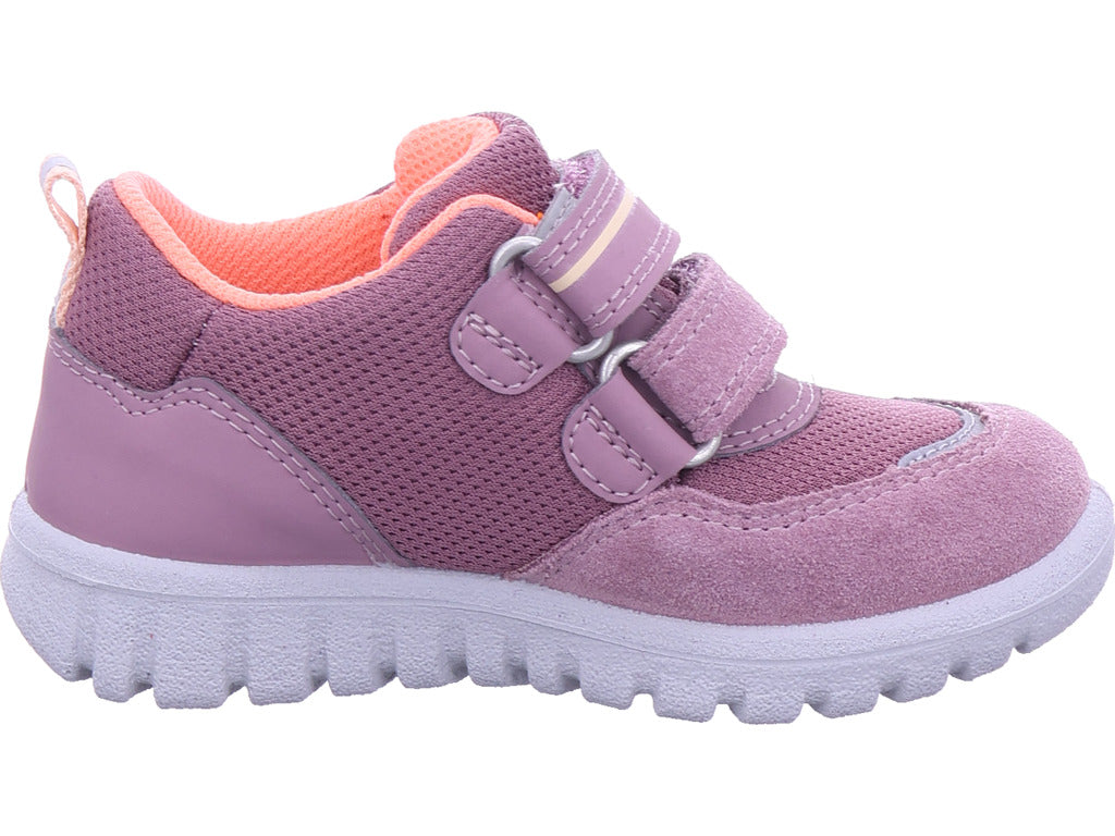 Dívčí polobotky Superfit Sport7 Mini v růžové barvě