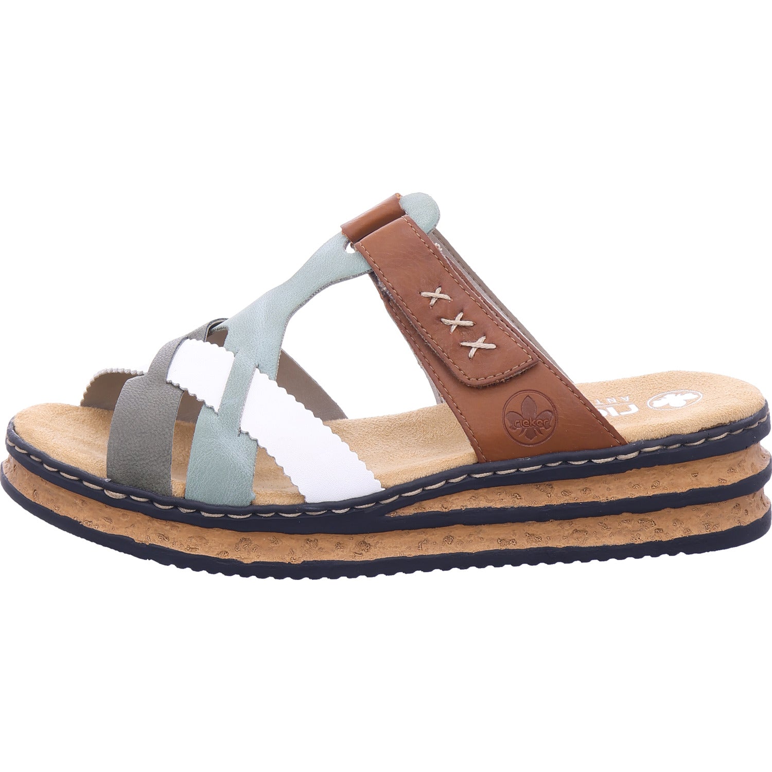 Rieker Damen Pantolette  in grün